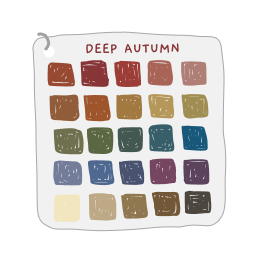 Keychain Palette - Deep Autumn