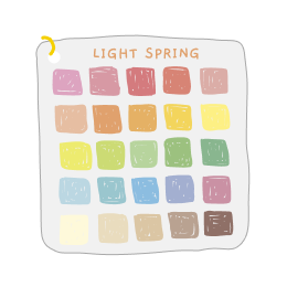 Keychain Palette - Light Spring