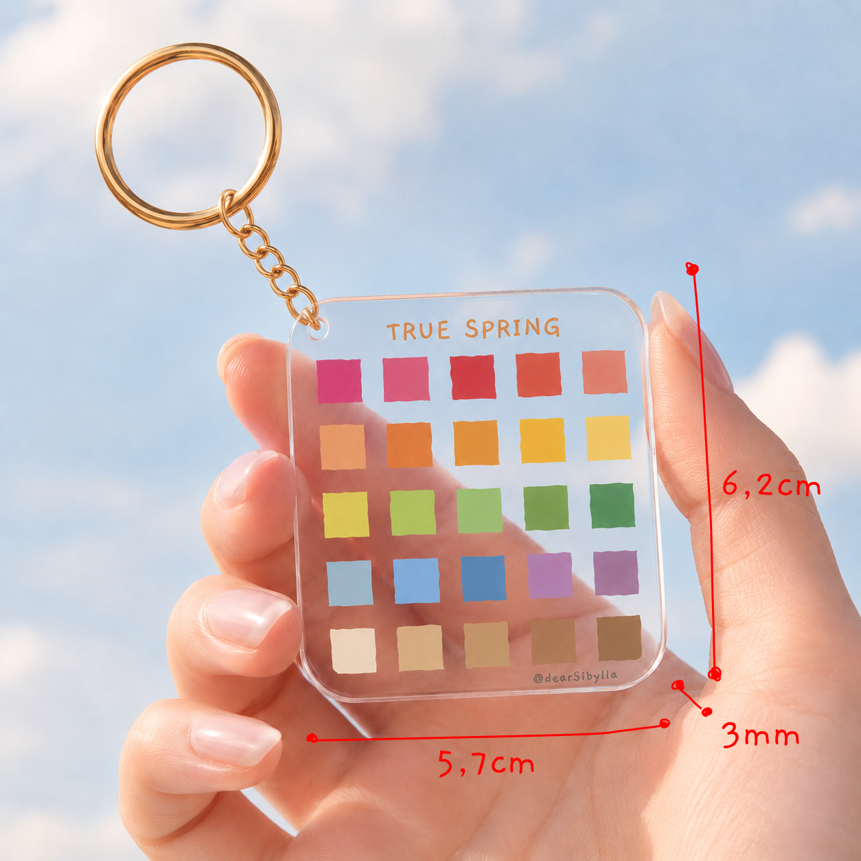 The Seasonal Palette Keychain