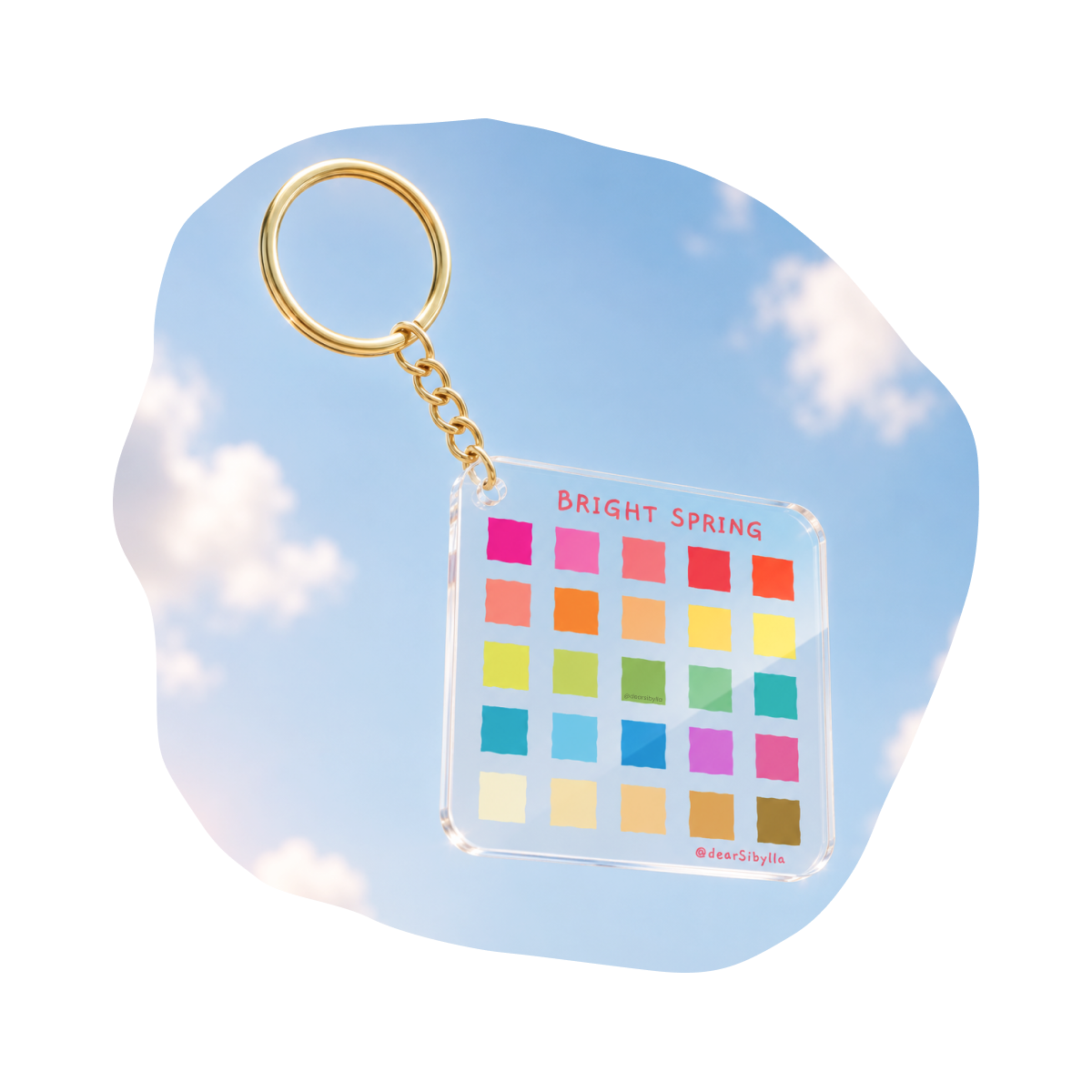 The Seasonal Palette Keychain